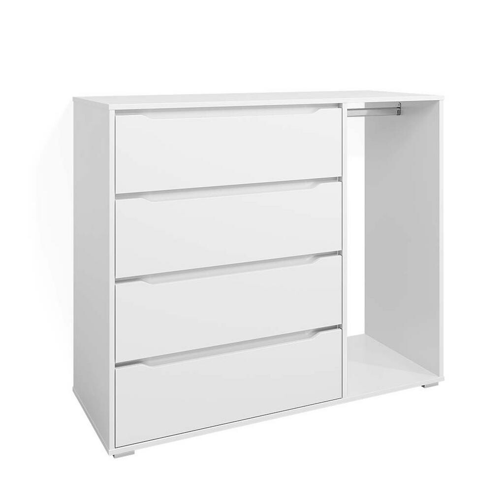 Vicco DĚTSKÁ ŠATNÍ SKŘÍŇ Ruben Bílá 120 x 101.9 cm se 4 zásuvkami