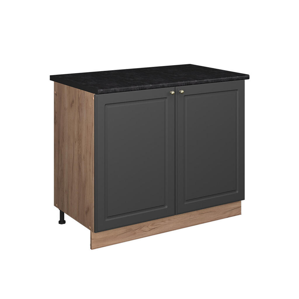 Vicco SKŘÍŇKA POD DŘEZ Fame-Line, Anthrazit-Gold Landhaus/Zlatý mocný dub, 100 cm, PD Antracit