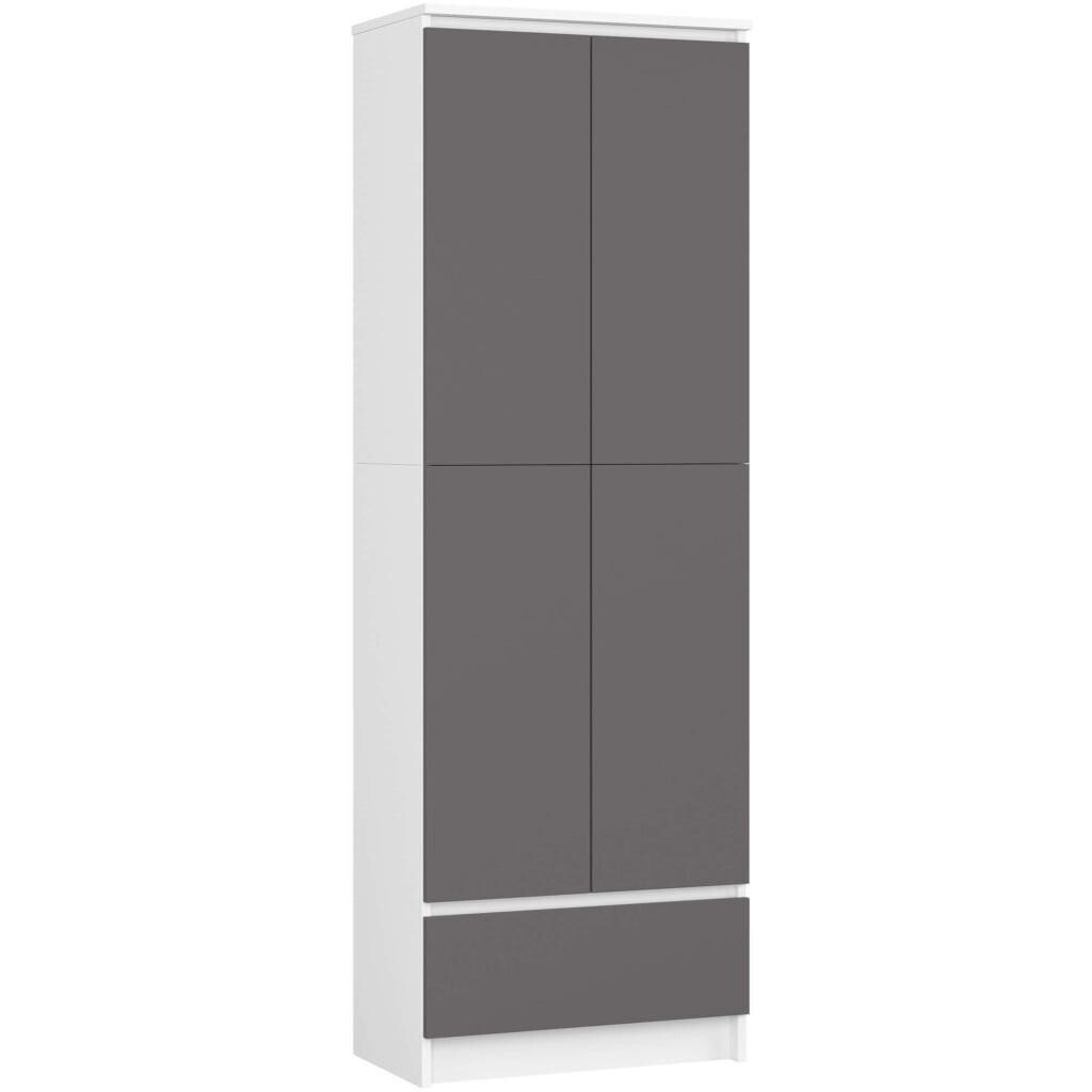 RAUMHIRSCH FURNITURE STOJANOVÁ POLIČKA bílá, grafitově šedá 180/60/35