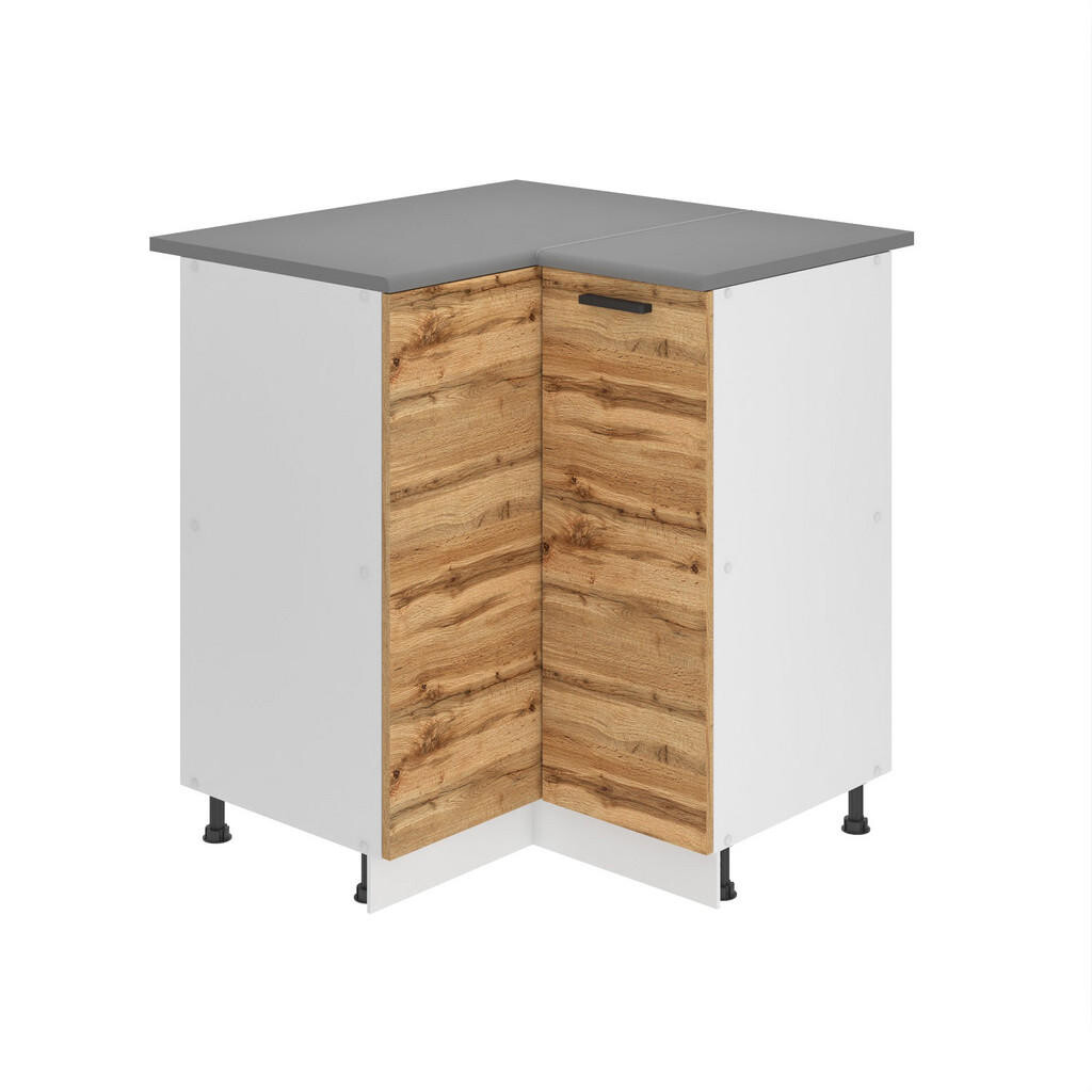 B BELINI GROUP KUCHYŇSKÁ SPODNÍ SKŘÍŇKA 90 cm SNP s pracovní deskou, s 1 dvířky, Dub Wotan