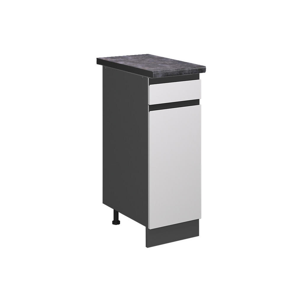 Vicco SPODNÍ SKŘÍŇKA KUCHYŇSKÉ LINKY R-Line Bílá 30 cm , PD Antracit