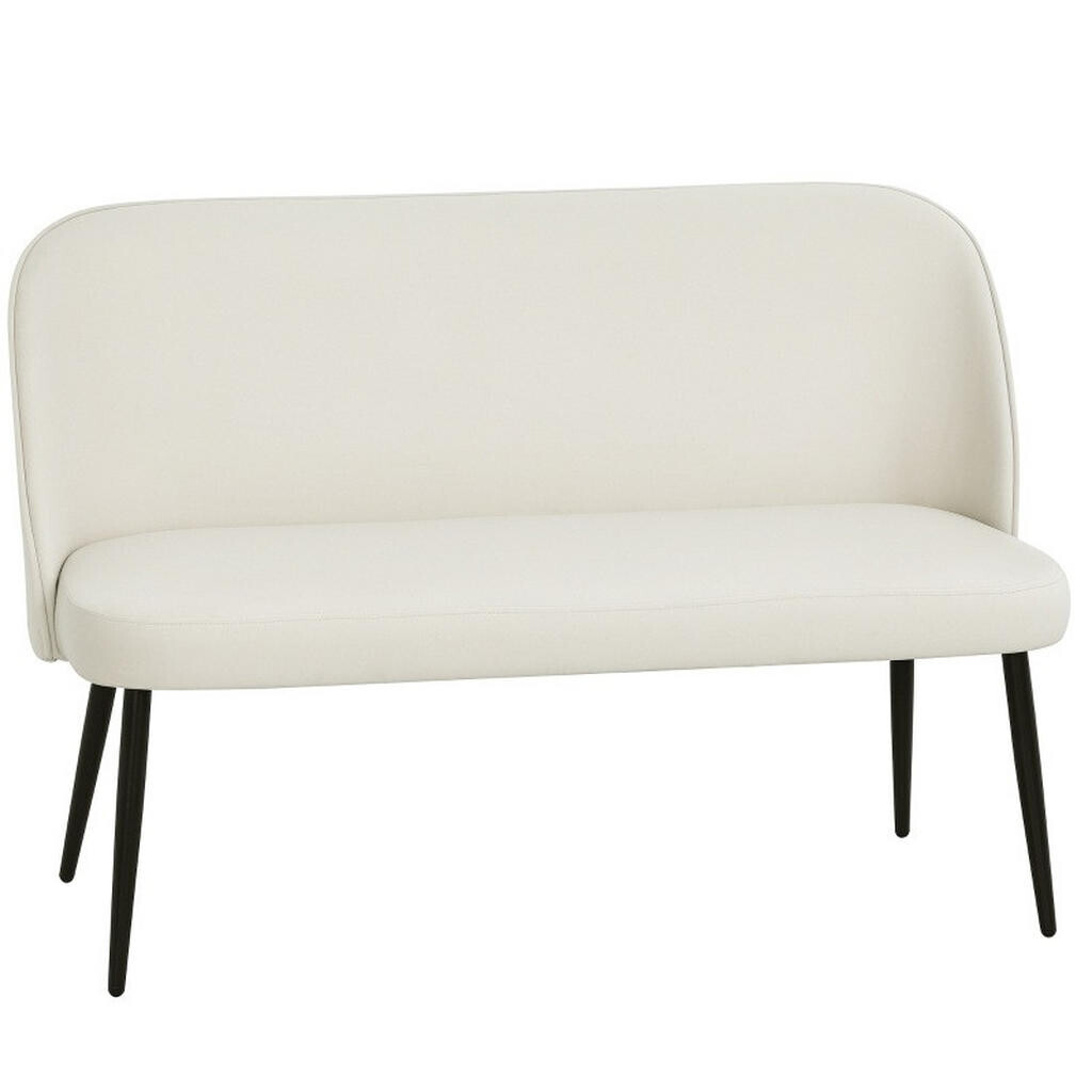 Redom DVOUMÍSTNÁ pohovka 127/63/84,5 cm s ergonomickým opěradlem a kovovou konstrukcí, Béžová