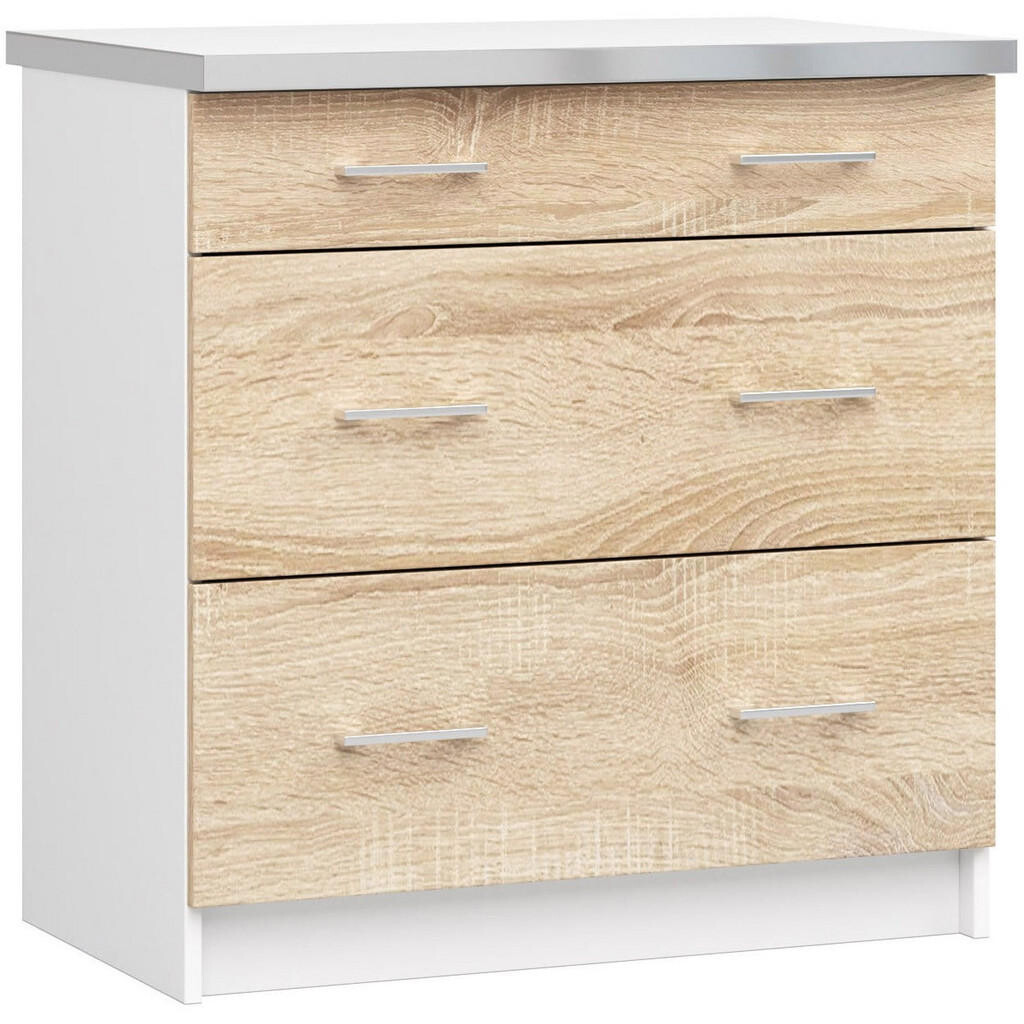 RAUMHIRSCH FURNITURE SPODNÍ SKŘÍŇKA bílá, dub Sonoma 82/80/44,5