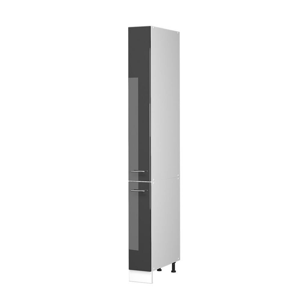 Vicco LÉKÁRNIČKOVÁ SKŘÍŇKA Fame-Line, Antracitový vysoký lesk/Bílá, 20 cm