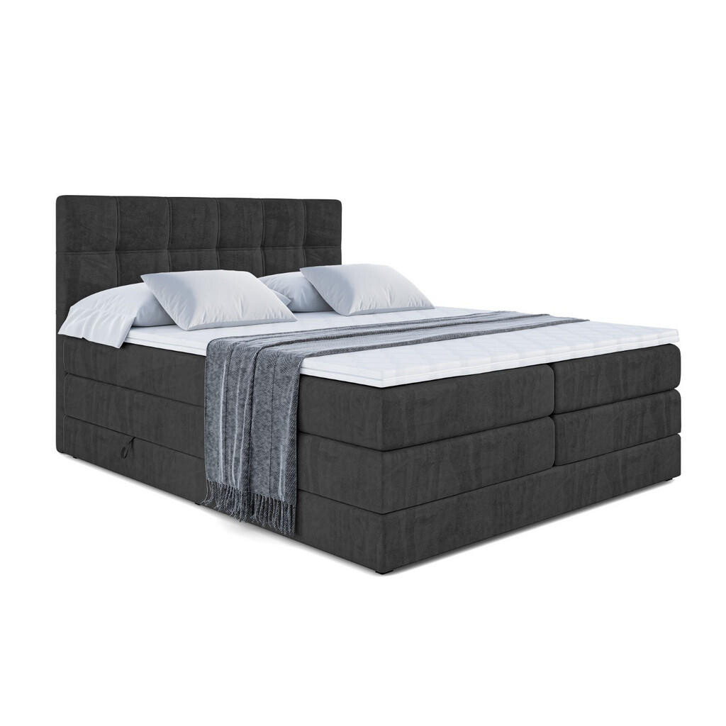 ALTDECOR POSTEL boxspring MARCE KING – 160x200 – H3/H4 – černá