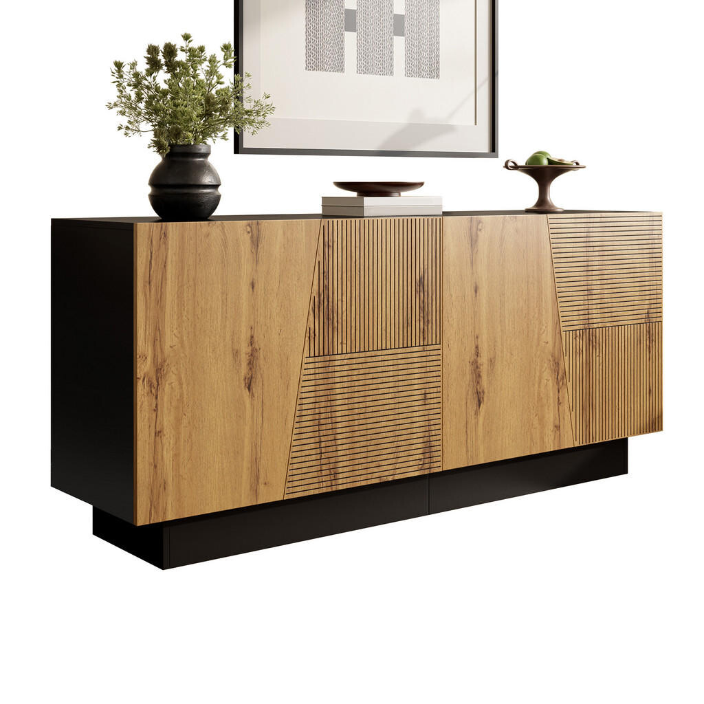 FLIEKS KOMODA 160cm Geometrický design Police Moderní