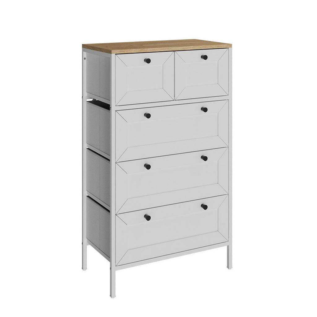 Vicco KOMODA Belaro Bílá 56 x 95 cm s 5 zásuvkami