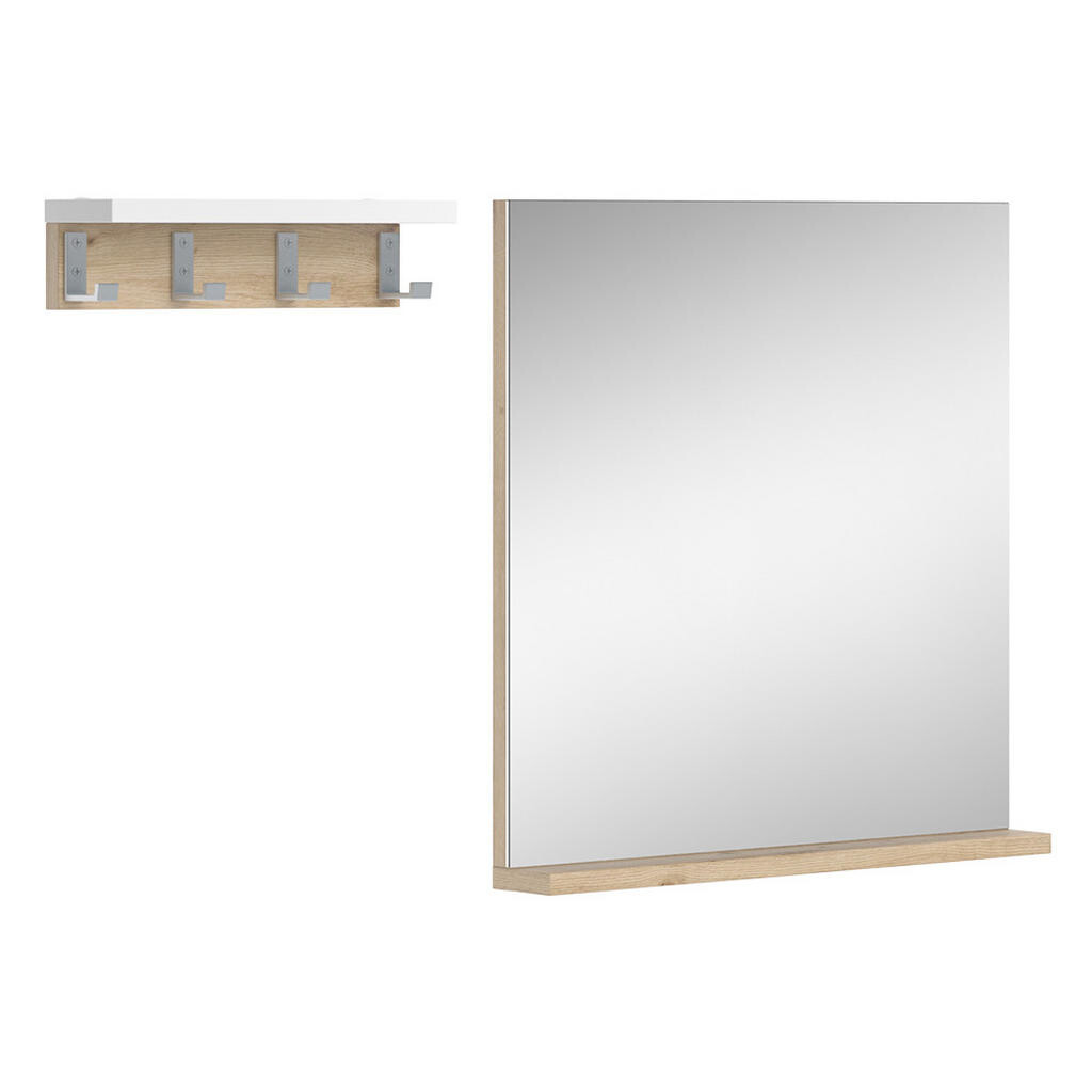 Vicco KOUPELNOVÉ ZRCADLO Henri Bílá 50 x 51.6 cm s policí