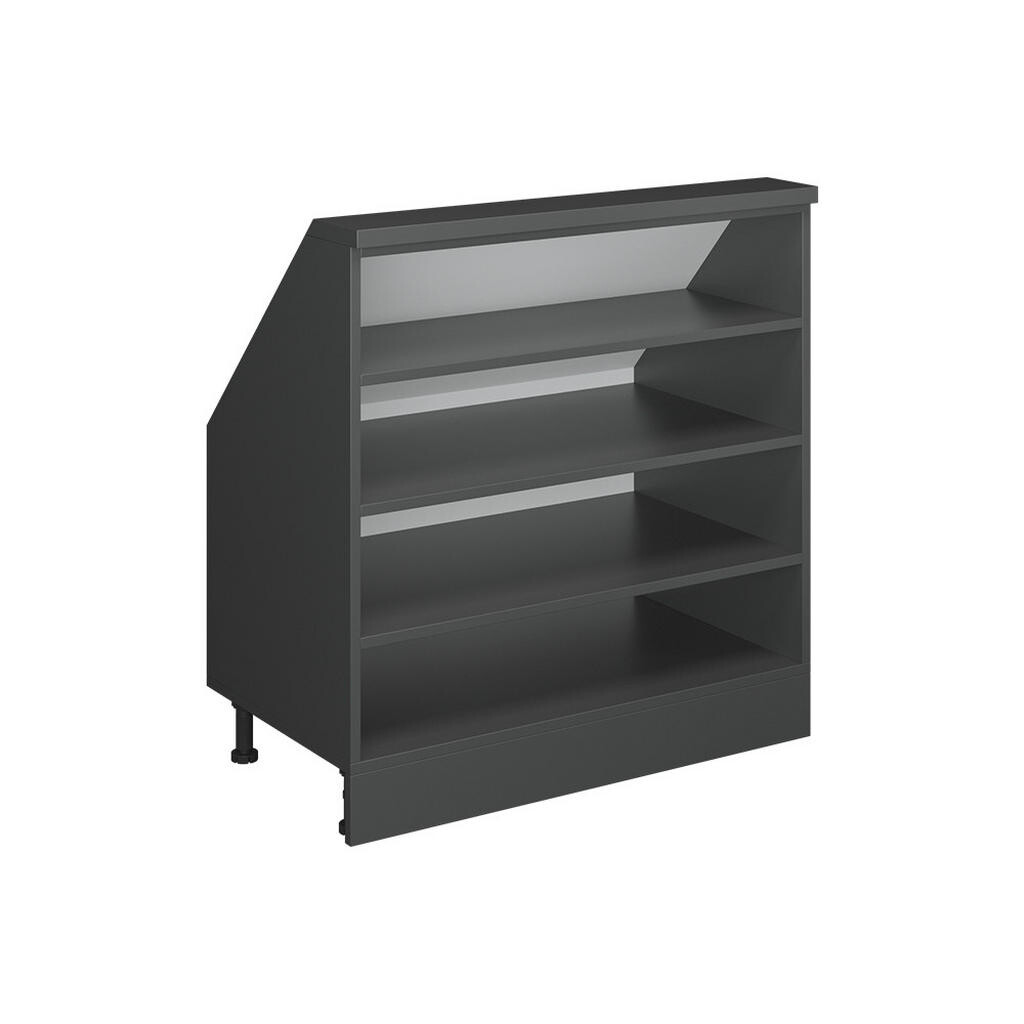 Vicco SKŘÍŇ POD ŠIKMOU STŘECHU Rion Antracit 80 x 81.6 cm se 4 přihrádkami