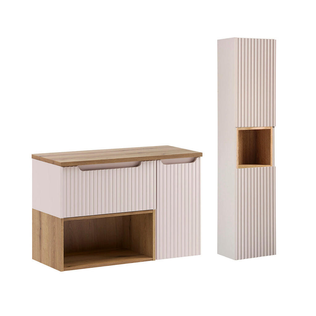 Petits-meubles SKŘÍŇKA POD UMYVADLO 90.4cm Riva 2er-Set Kašmír