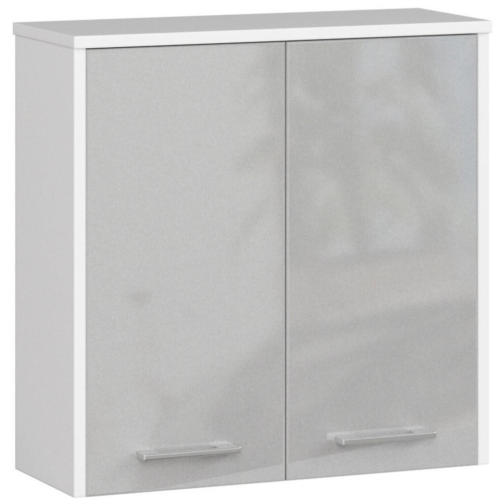 RAUMHIRSCH FURNITURE KOMODA DO KOUPELNY bílá, lesklý kov 60/60/22,5