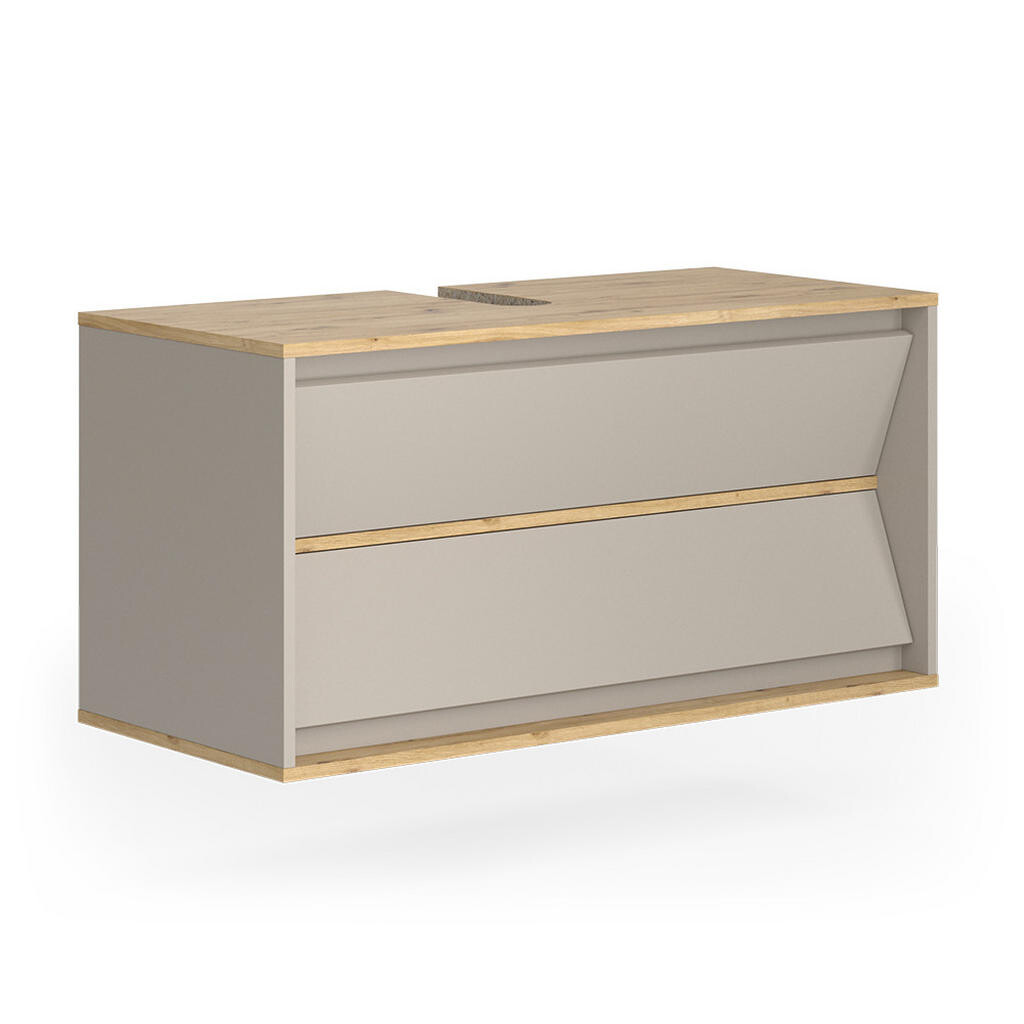 Vicco DOLNÍ SKŘÍŇKA POD DŘEZ Edelin Kašmír 100 x 50 cm se 2 zásuvkami