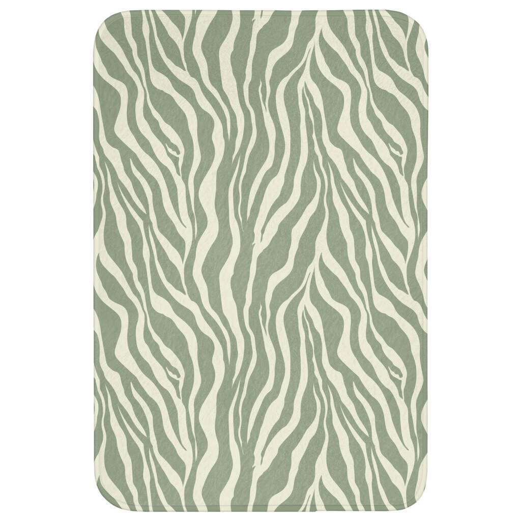 OnlyWow WC PŘEDLOŽKA Zebra - Motiv - zelená 60x90 cm