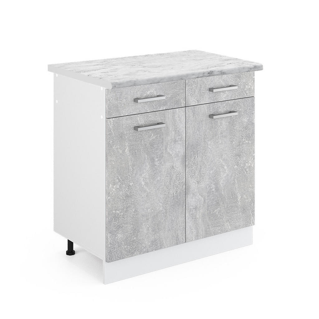 Vicco SPODNÍ SKŘÍŇKA KUCHYŇSKÉ LINKY R-Line Beton 80 cm s pracovní deskou