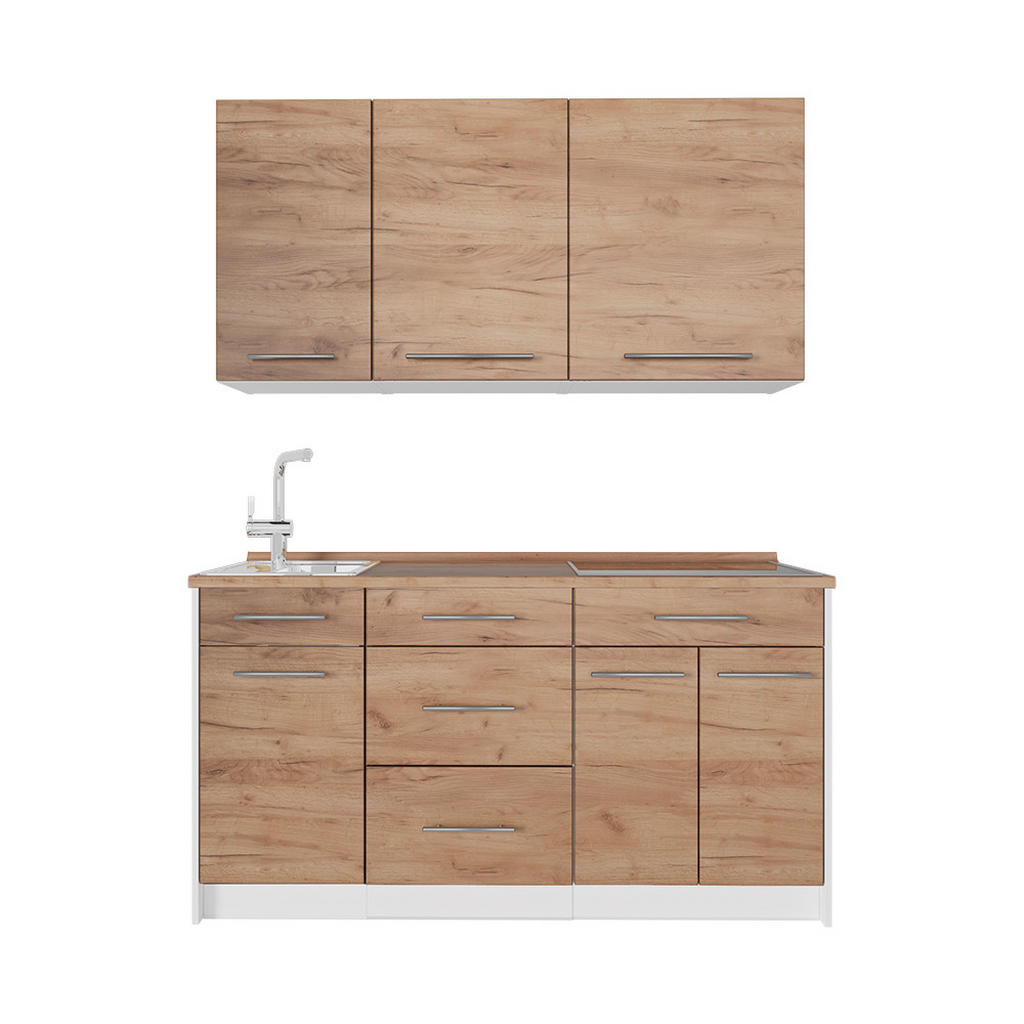 Vicco JEDNOTKOVÁ KUCHYNĚ Fame-Line, Zlatý mocný dub, 150 cm, PD Dub