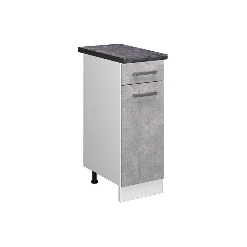 Vicco SPODNÍ SKŘÍŇKA KUCHYŇSKÉ LINKY R-Line Beton 30 cm , PD Antracit