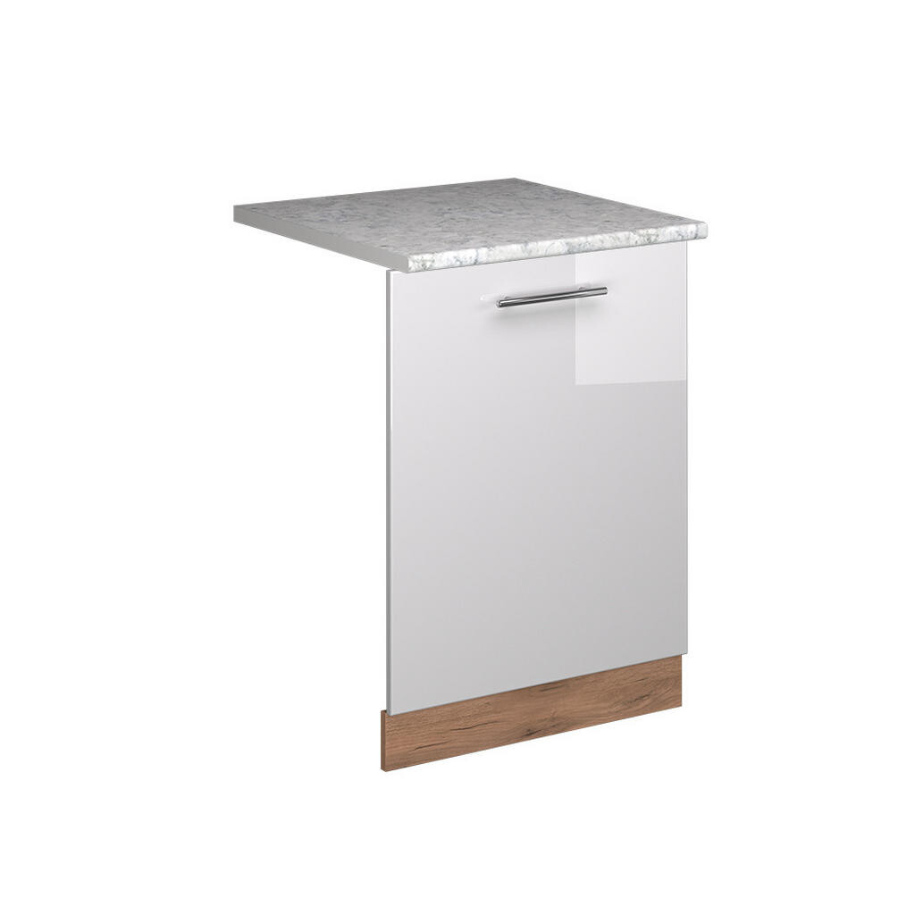 Vicco ČELNÍ PANEL MYČKY Fame-Line Bílá vysoký lesk 60 cm s pracovní deskou