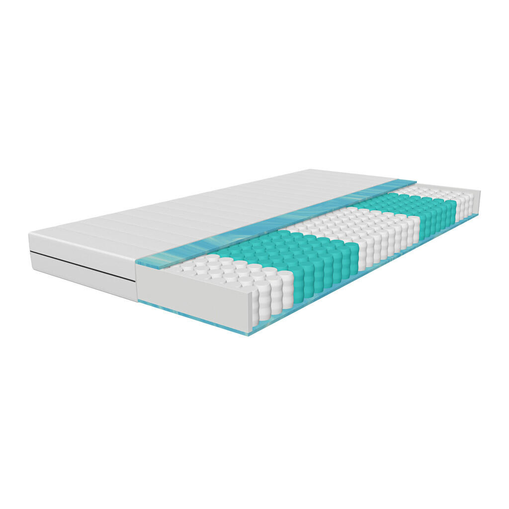Schlaftroll MATRACE 90x200 cm s taškovými pružinami – 7 zón – H2 – výška 21 cm – ergonomická a prodyšná