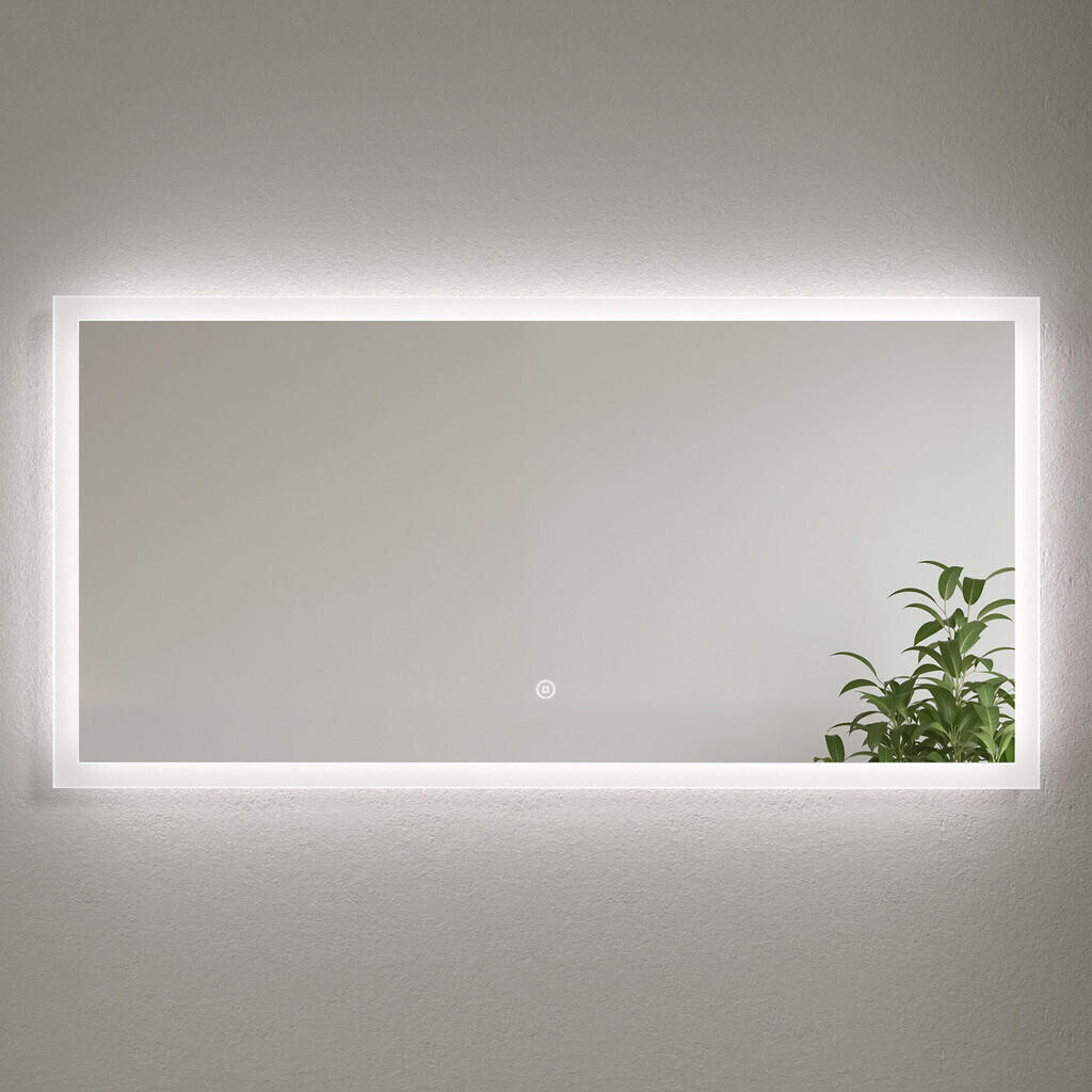 EMKE KOUPELNOVÉ ZRCADLO s dotykovým ovládáním a osvětlením, 120/60 cm