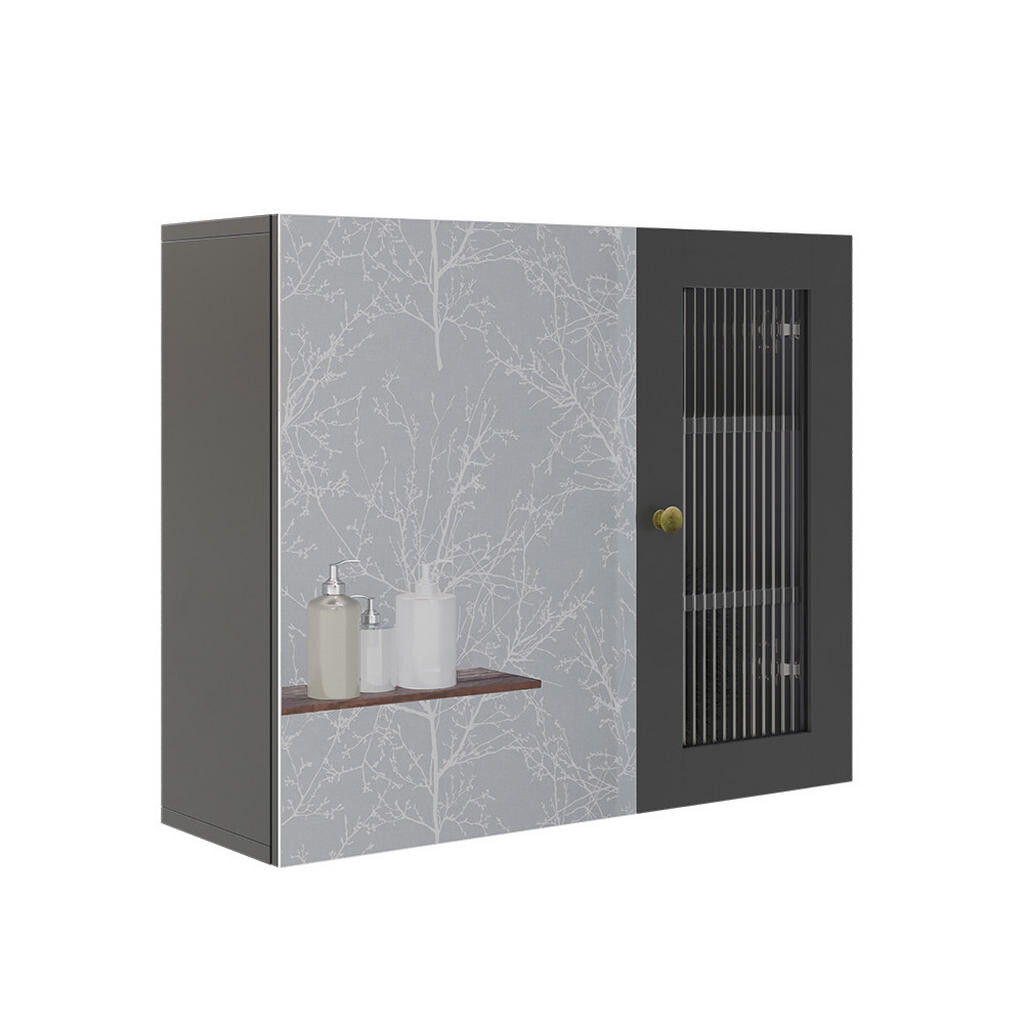 Vicco KOUPELNOVÁ ZRCADLOVÁ SKŘÍŇKA Malte Šedá 60 x 50 cm se zrcadlem