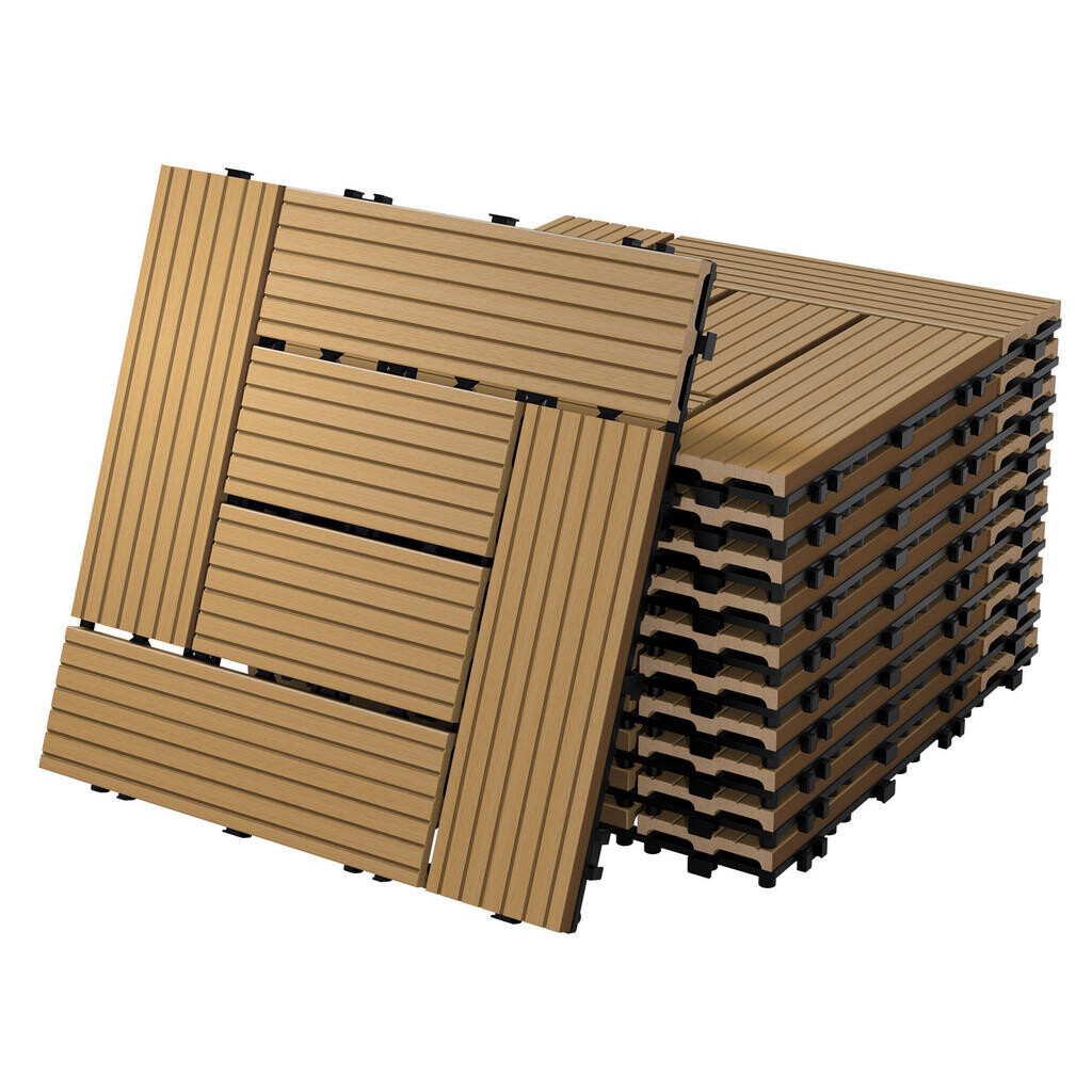 ECD-Germany TERASOVÁ DLAŽBA Teak 55 kusů