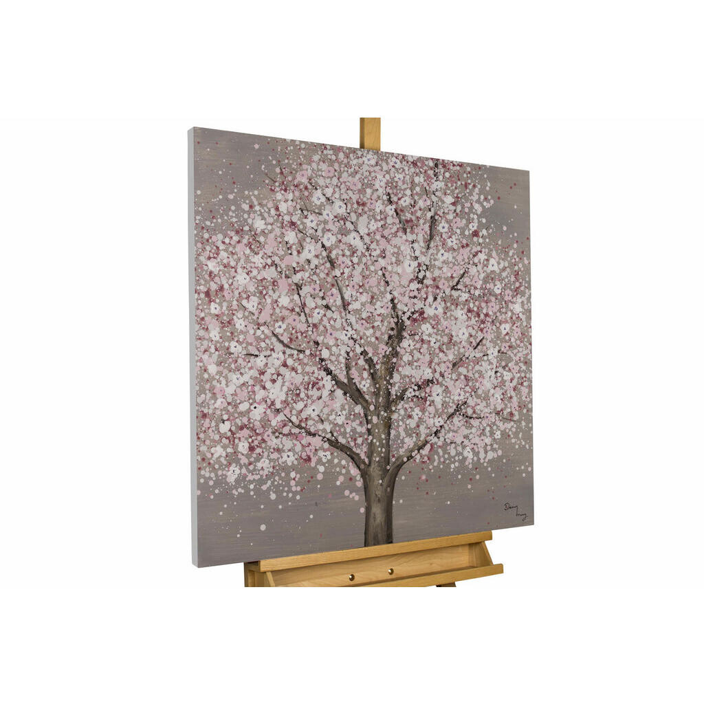 KUNSTLOFT RUČNĚ MALOVANÝ AKRYLOVÝ OBRAZ BÍLÝ, 80/80 CM