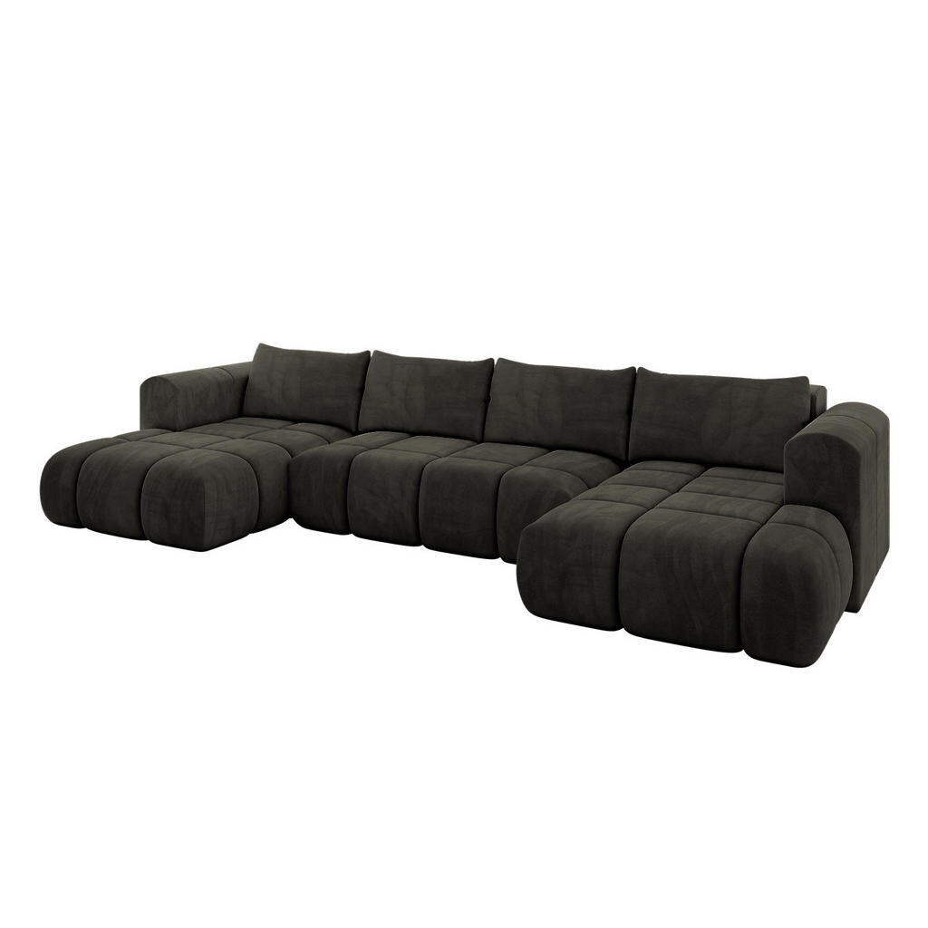 ALTDECOR SEDACÍ SOUPRAVA CLOUD-U 405x185x90 černá velur