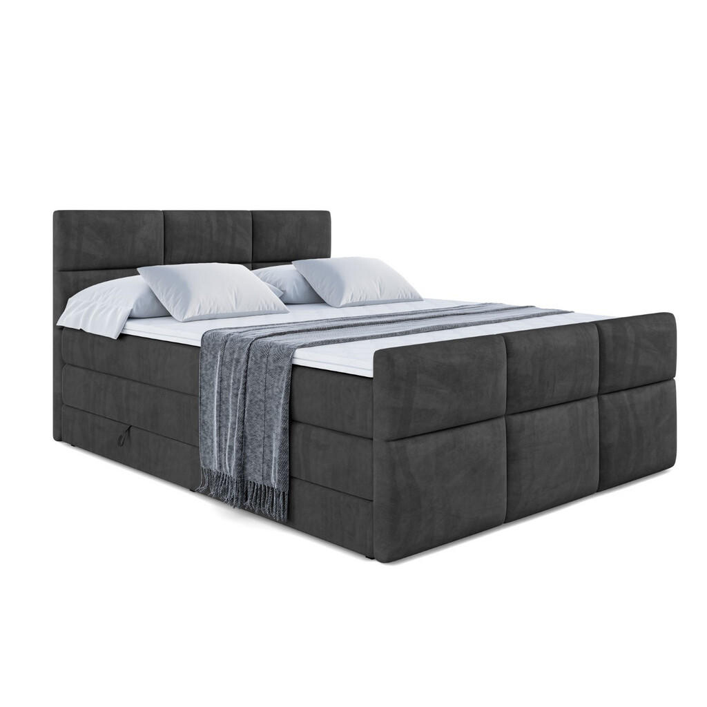ALTDECOR POSTEL boxspring OHIO-Z KING – 180x200 – H3/H4 – černá