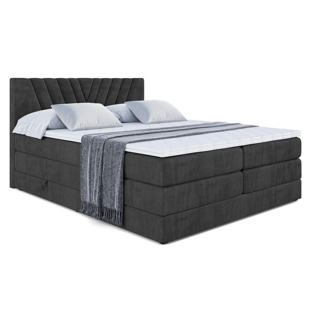 ALTDECOR POSTEL boxspring ERNINA KING – 160x200 – H3/H4 – černá