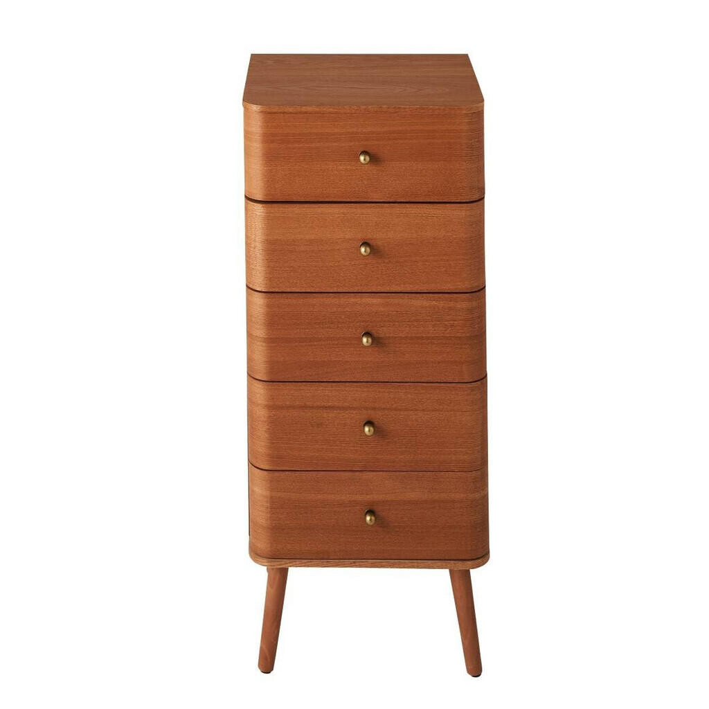 Calicosy KARL Komoda s 5 zásuvkami a zaoblenými dvířky, V 100 cm