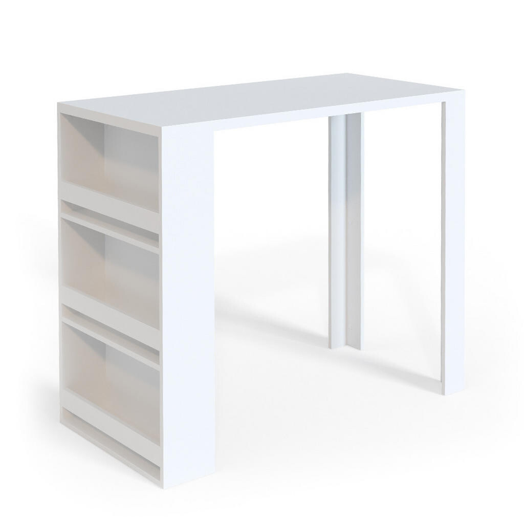 Vicco BAROVÝ STŮL Bílá 57 x 117 cm