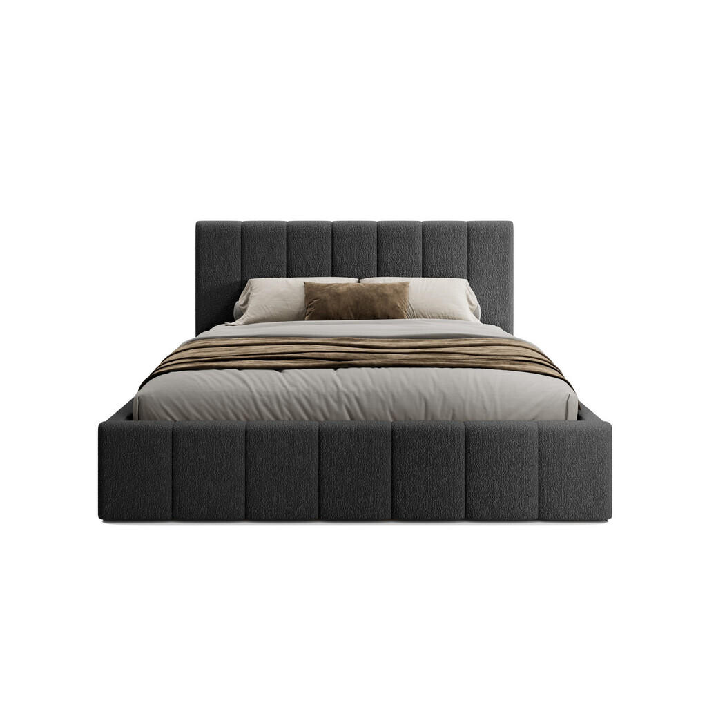 Fedve POLSTERBED Handorf 200x200 cm, Černá