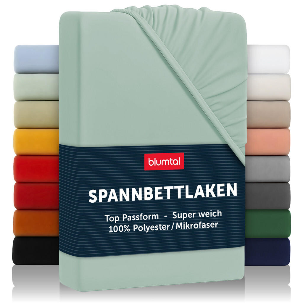 Blumtal NAPÍNACÍ prostěradlo z mikrovlákna, 160/200/30 cm, Světle zelená