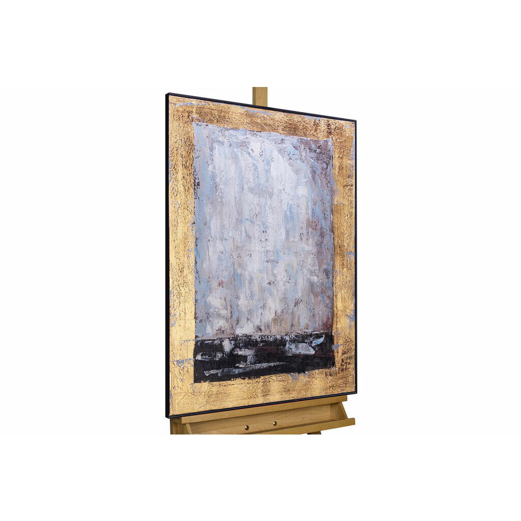 KUNSTLOFT RUČNĚ MALOVANÝ AKRYLOVÝ OBRAZ ČERNÝ/ŠEDÝ, 60/90 CM