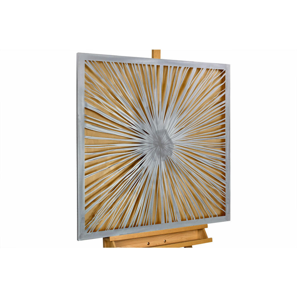 KUNSTLOFT KOVOVÝ OBRAZ ZLATÝ SEN, 80/80 CM