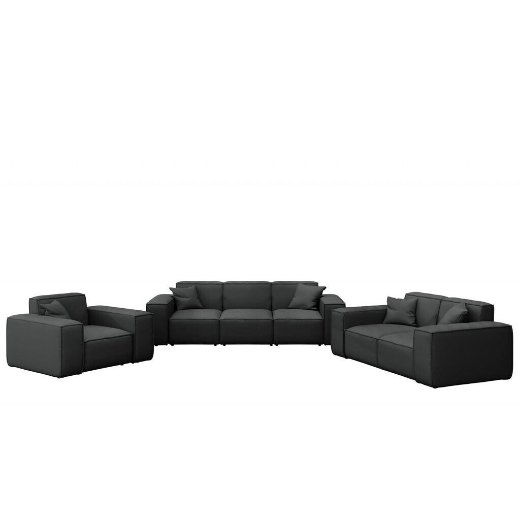 Kaiser Möbel ZAHRADNÍ SEDACÍ SOUPRAVA 3+2+1 MALIBU tkanina Odyssey Černá