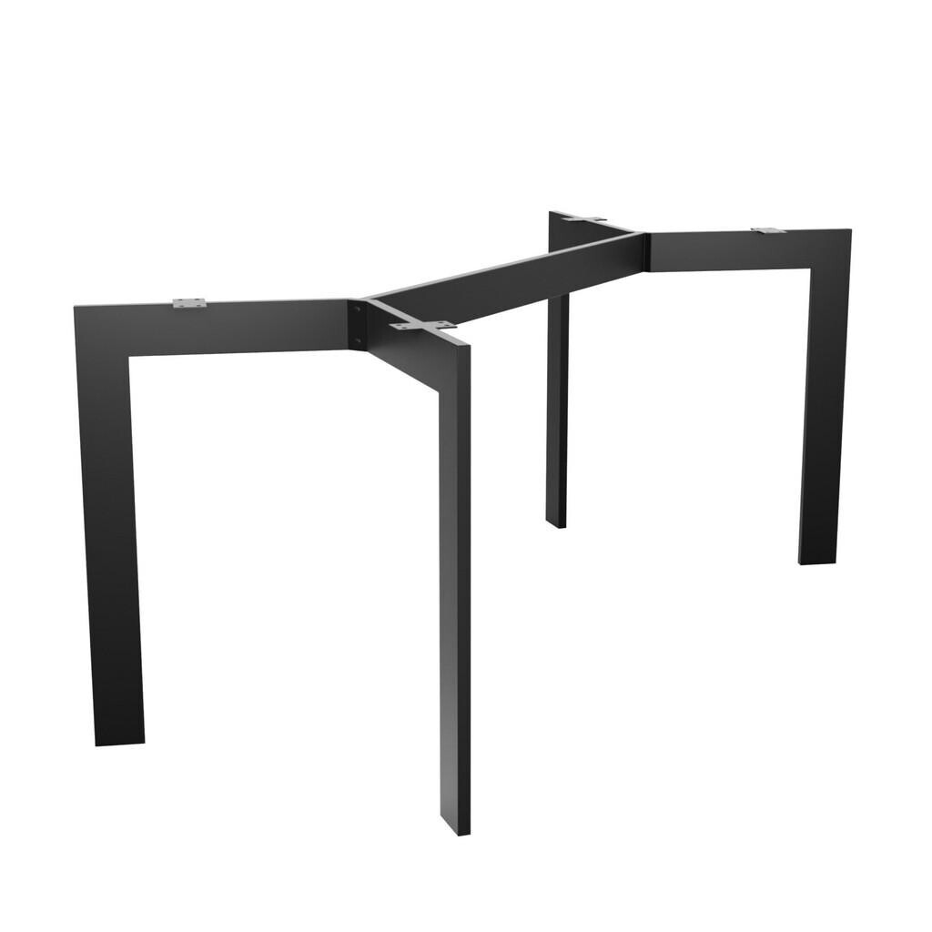 Metalo Pro KOVOVÉ NOHY KE STOLU Barax černá 130/70/72 cm