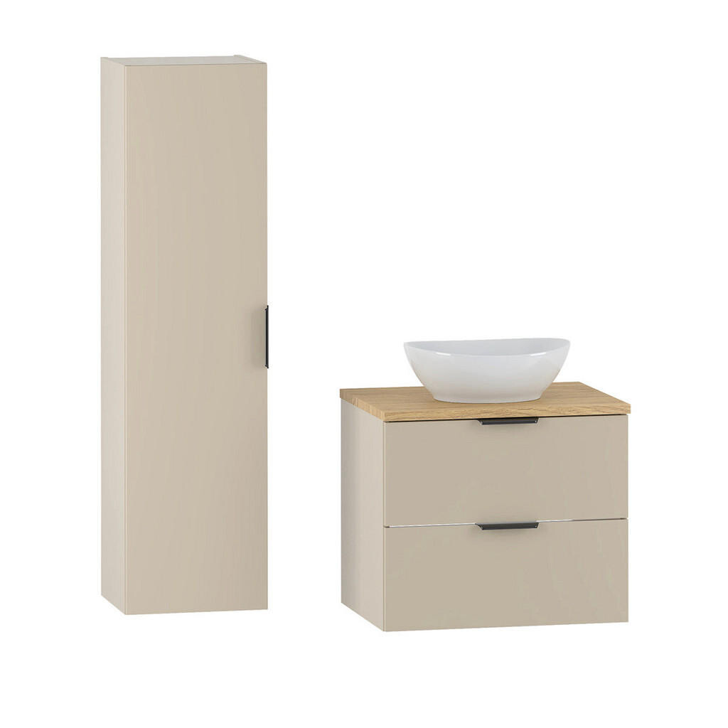 Petits-meubles KOUPELNOVÝ NÁBYTEK 60.6cm Astrid 2er-Set Kašmír a dřevo