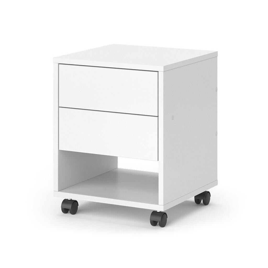 Vicco VÁLCOVÁ KARTOTÉKA Jons Bílá 37 x 37 cm se 2 zásuvkami