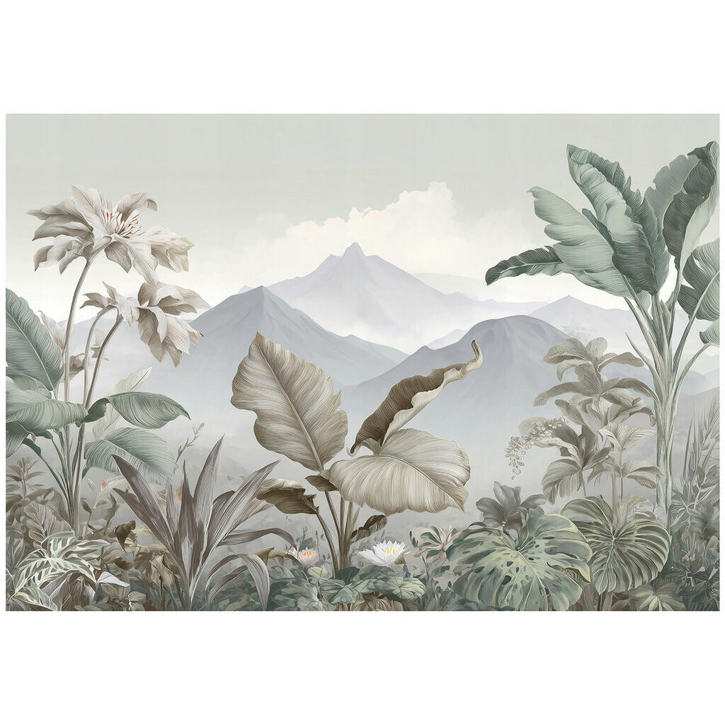 Wallarena FOTOTAPETA Jungle Mountains Grey 250x175 cm