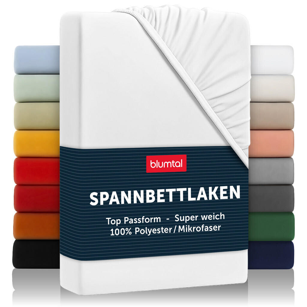 Blumtal NAPÍNACÍ prostěradlo z mikrovlákna, 140/200/30 cm, Bílá