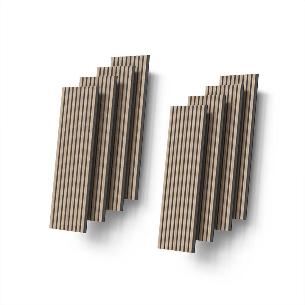 Livinity® AKUSTICKÝ PANEL Grivola Hnědá 8 kusů