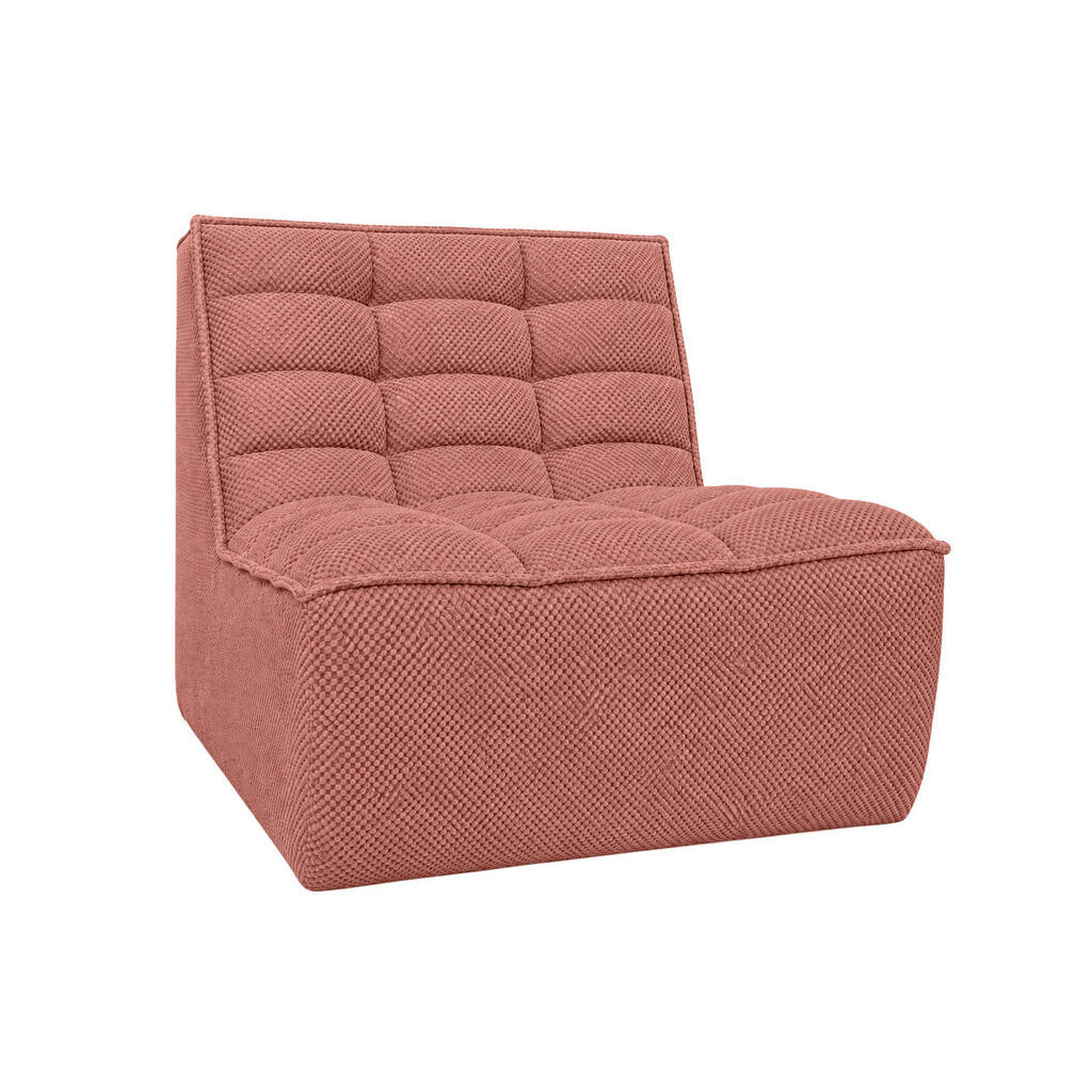 Kaiser Möbel KŘESLO, lounge křeslo, plyšová tkanina Pop, Růžová, LAZY