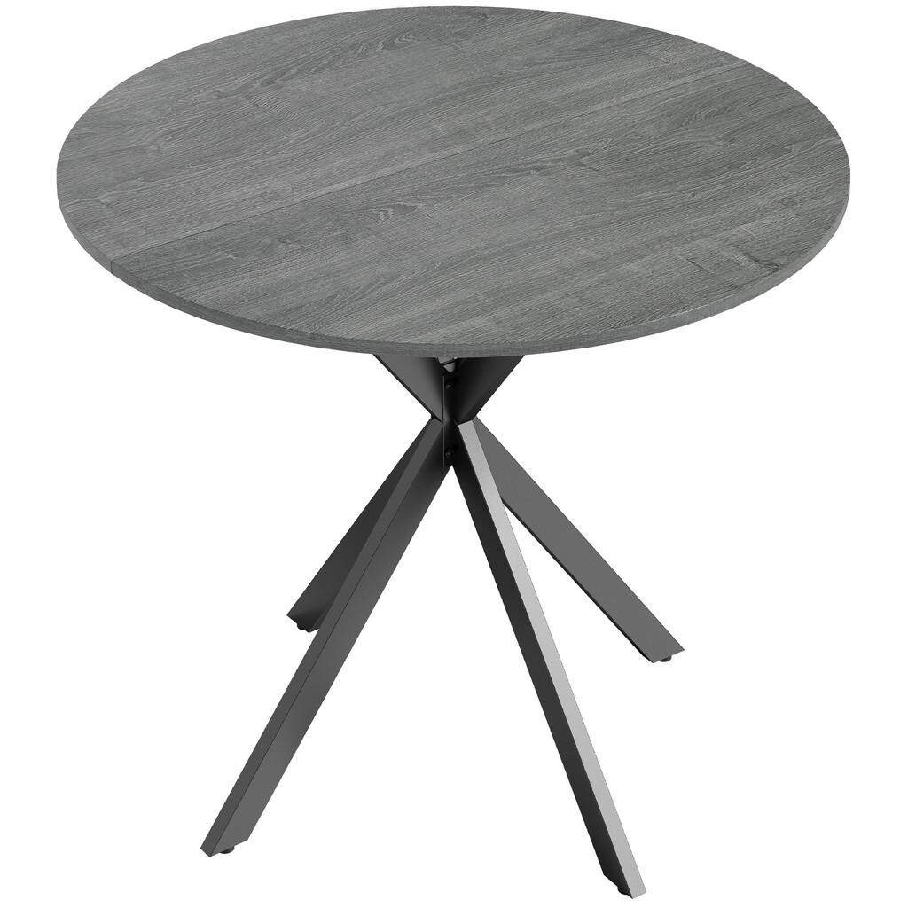 HOMCOM KUCHYŇSKÝ stůl kulatý šedý 80/80/75 cm