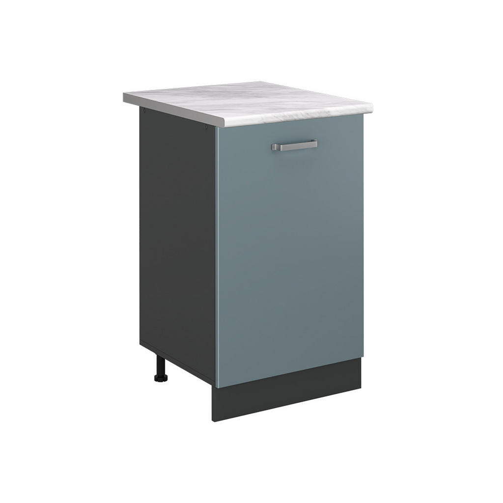 Vicco SPODNÍ SKŘÍŇKA KUCHYŇSKÉ LINKY R-Line, Modrošedá/Antracit, 50 cm pracovná doska Mramor