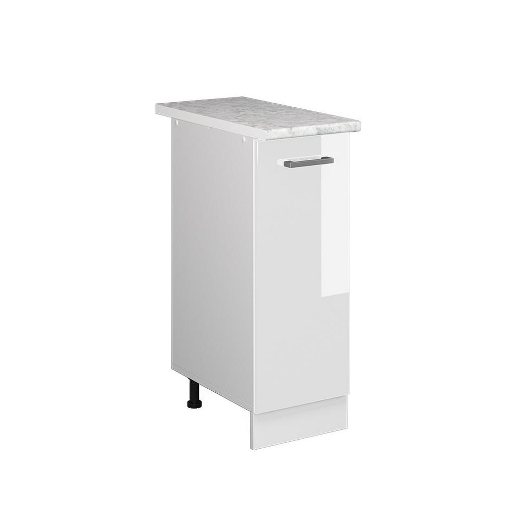 Vicco LÉKÁRNIČKOVÁ SKŘÍŇKA R-Line Bílá vysoký lesk 30 cm s pracovní deskou