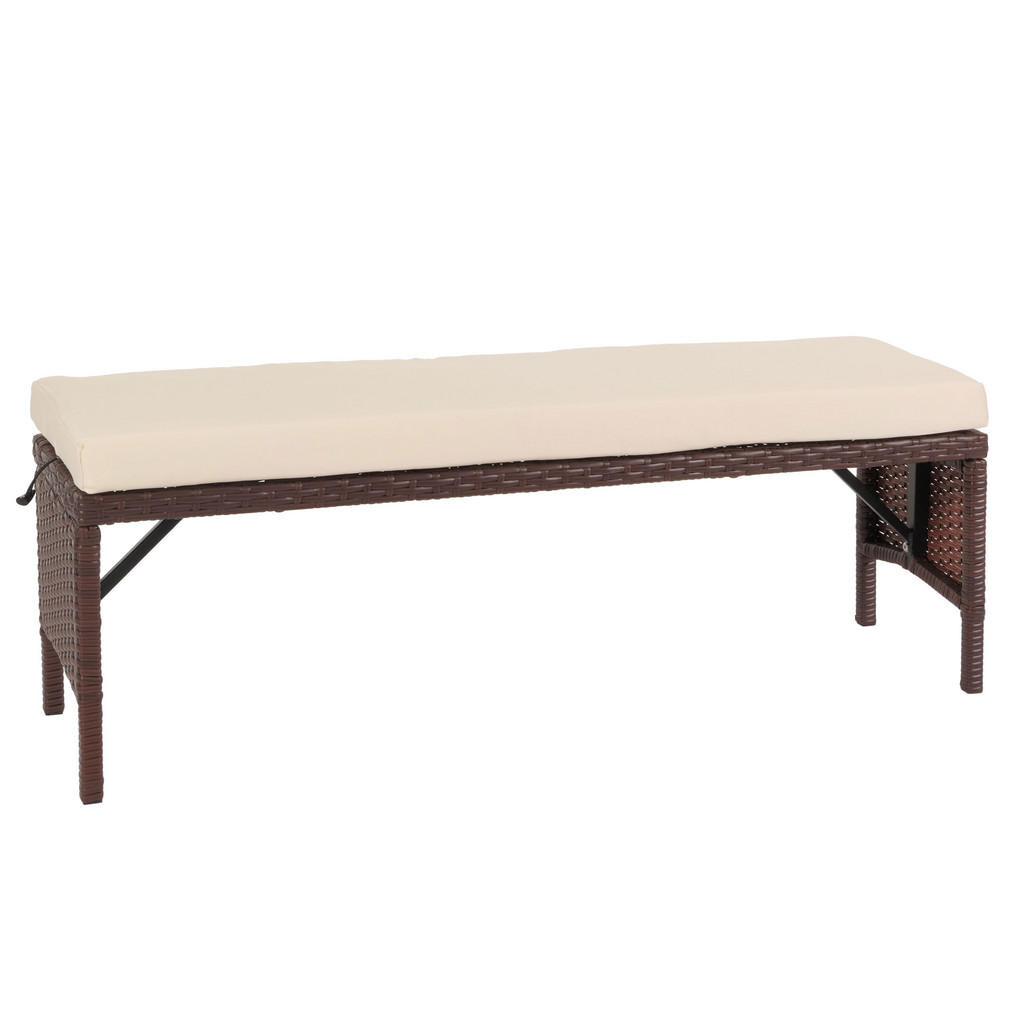 MCW POLY-RATTAN LAVICE Hnědá