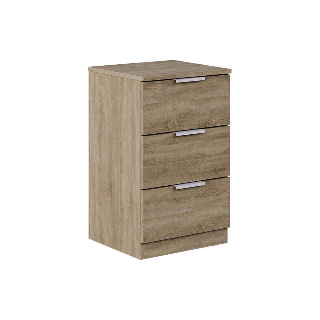 Vicco NOČNÍ STOLEK Fino Sonoma 37.6 x 61.8 cm se 3 zásuvkami