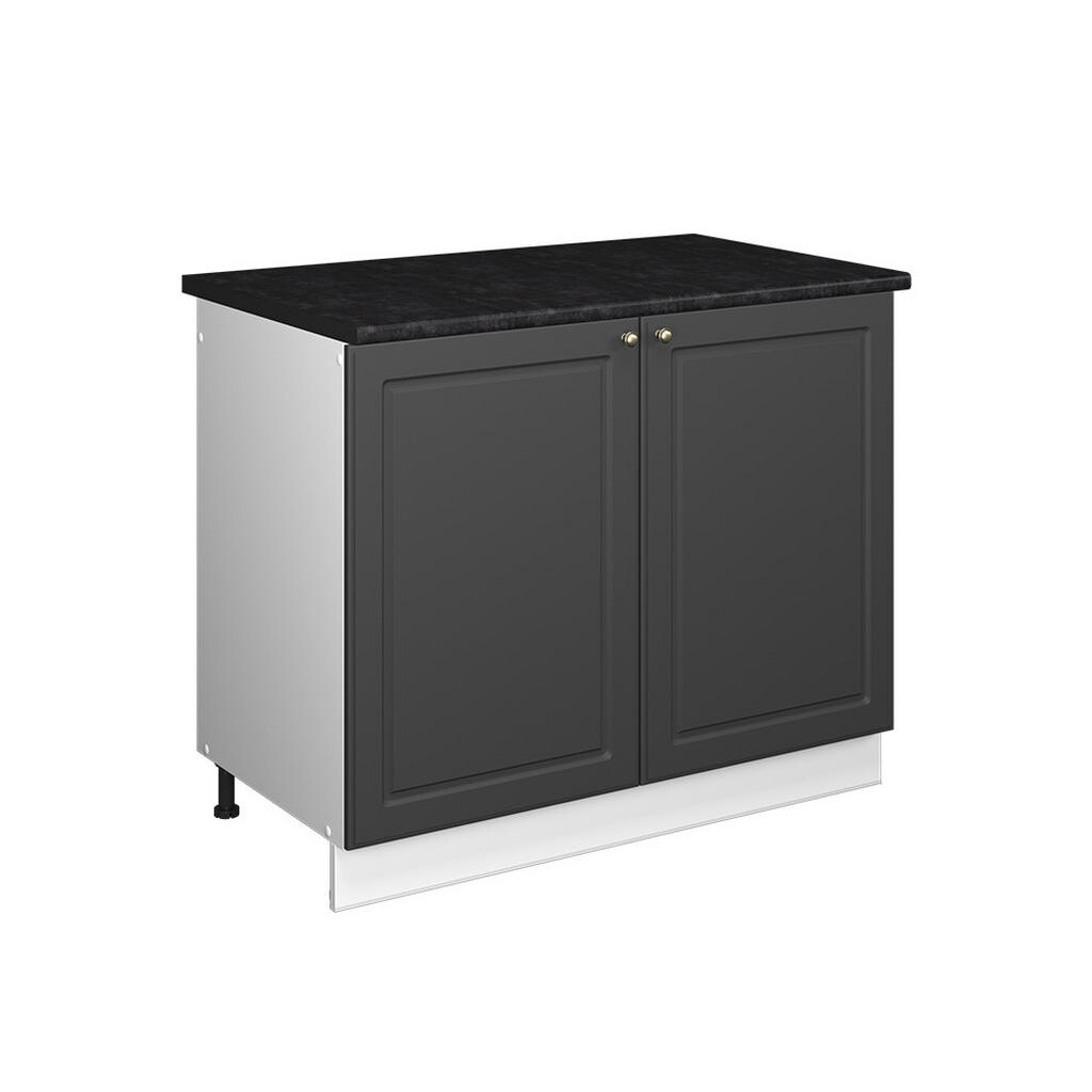 Vicco SKŘÍŇKA POD DŘEZ Fame-Line, Anthrazit-Gold Landhaus/Bílá, 100 cm, PD Antracit