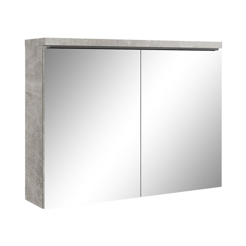 Badplaats ZRCADLOVÁ SKŘÍŇKA Paso betonově šedá - 80 x 20 x 60 cm